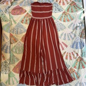 BP / Nordstrom sleeveless smocked jumpsuit